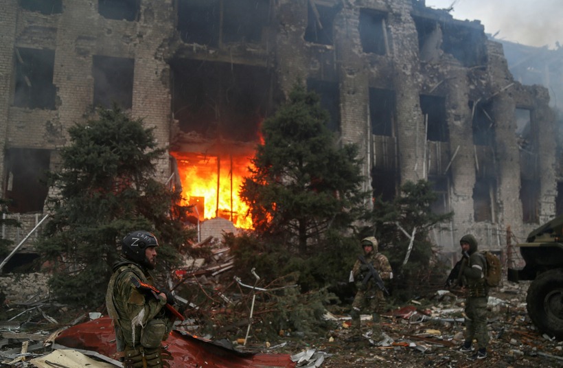 Ukraine tuyên bố vẫn nắm quyền kiểm soát Minkivka. Ảnh: Reuters