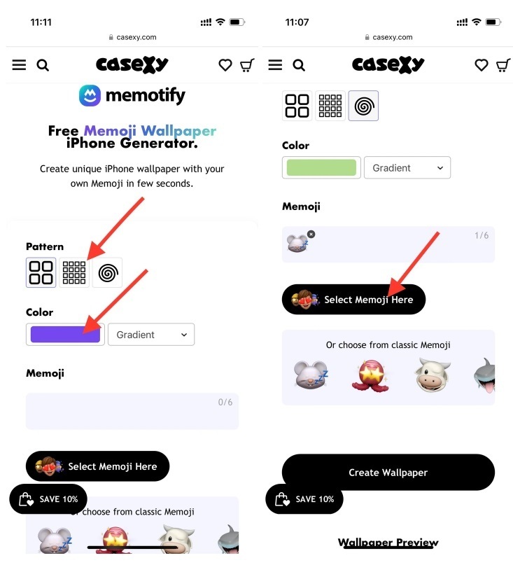 Bước 1: Truy cập vào trang web Memotify (https://casexy.com/memoji-wallpaper).