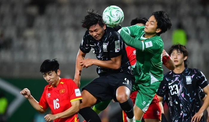 U23 Việt Nam có một trận đấu quả cảm, kiên cường. (Ảnh: AFC).