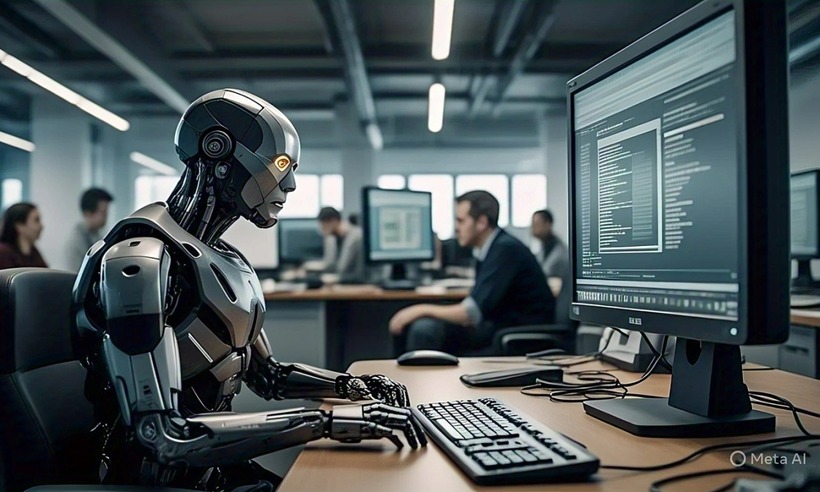 Lợi thế cạnh tranh vì thế không nằm ở việc "có dùng AI hay không", mà ở mức độ người lao động biết sử dụng AI như một công cụ tư duy, ra quyết định và tạo giá trị. Ảnh minh họa