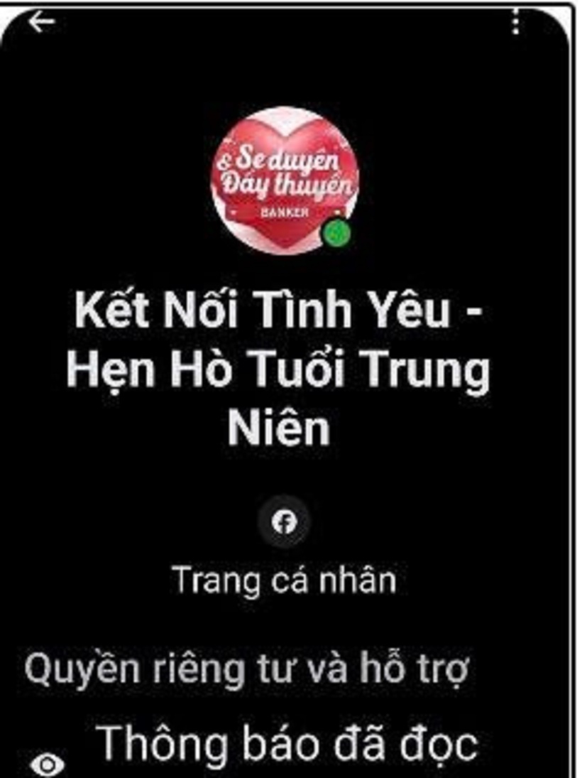 Cảnh báo thủ đoạn lừa đảo qua các nhóm "Hẹn hò tuổi trung niên” trên mạng - 1
