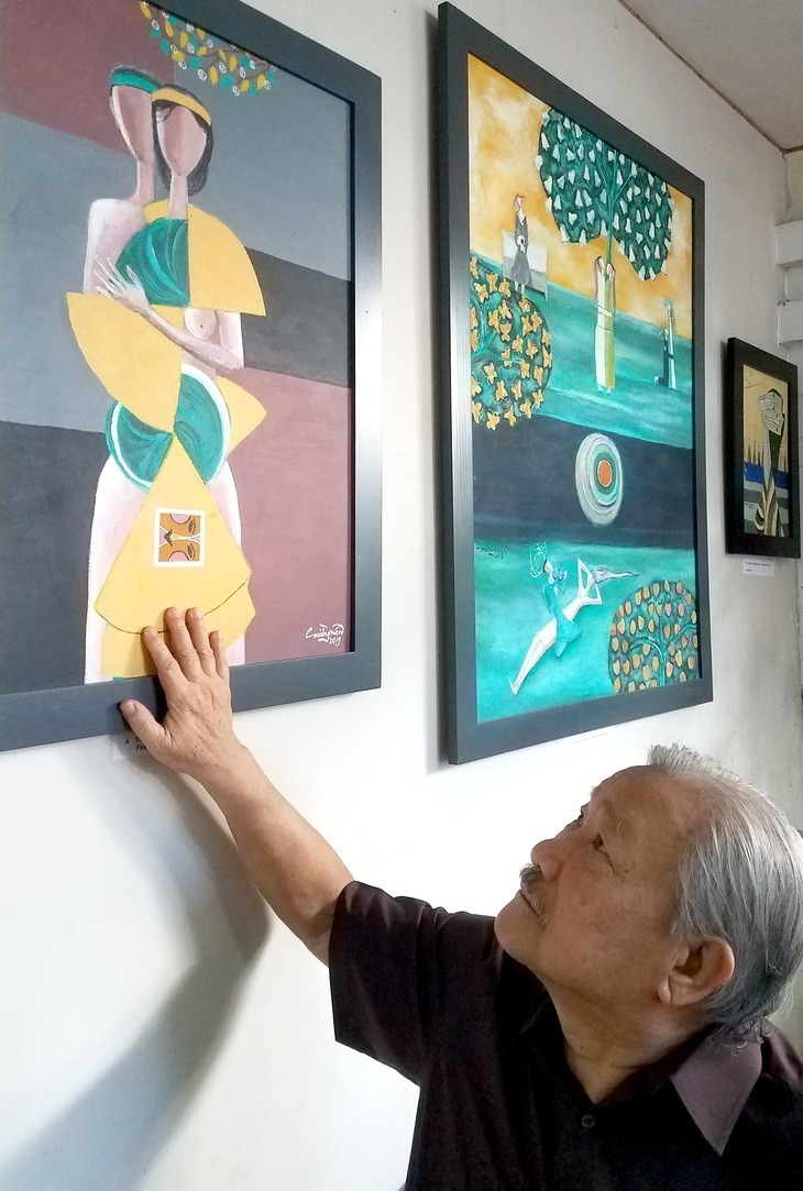 Tác giả Mường Mán giới thiệu bức Thời trang thế kỷ... mai sau.