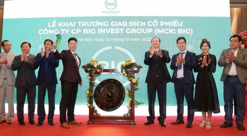 Big Invest Group giao dịch cổ phiếu trên sàn chứng khoán vào 10/01/2022.