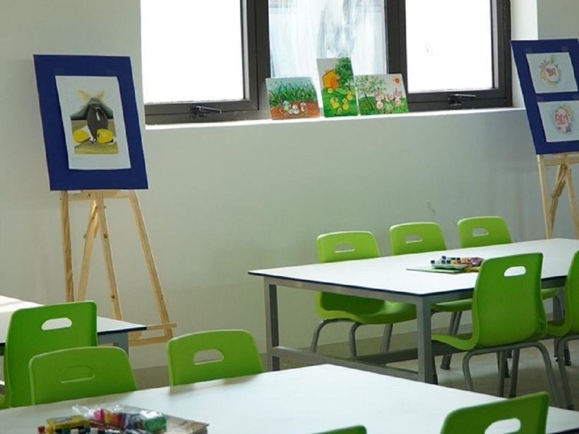 Còn đây là không gian cho học sinh Si Pa Phìn thỏa sức sáng tạo, phát triển năng khiếu hội họa, mỹ thuật.