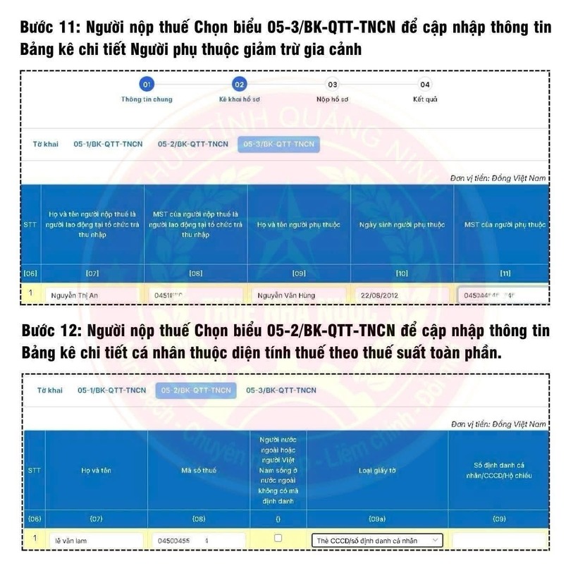 Chi tiết 17 bước quyết toán thuế thu nhập cá nhân trực tuyến - 6