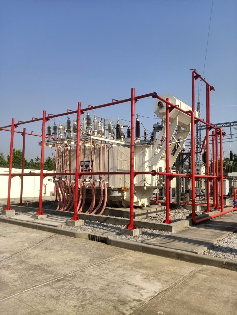 Máy biến áp T1 63 MVA trạm biến áp 110 kV Hoành Bồ đóng điện đưa vào vận hành từ ngày 31/12/2025