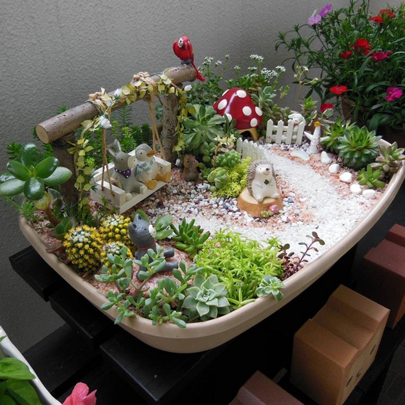 Chậu cây xinh xắn.