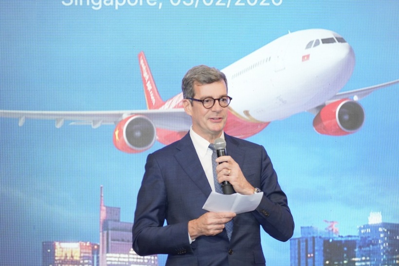 Ông Paul Meijers, Phó Chủ tịch Điều hành Airbus chúc mừng Trung tâm Tài chính Hàng không châu Á - Thái Bình Dương
