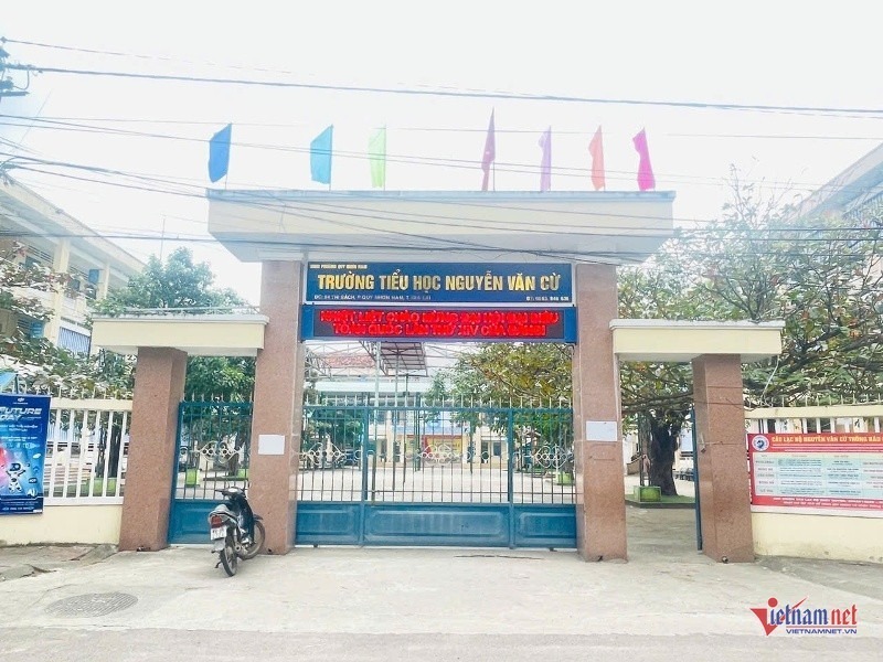 Trường Tiểu học Nguyễn Văn Cừ, nơi xảy ra vụ việc. Ảnh: VietNamnet