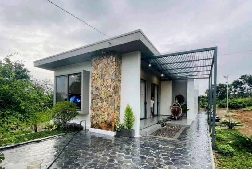 Mẫu nhà cấp 4 chữ L đẹp - 9