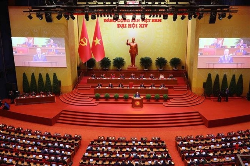 Quang cảnh phiên khai mạc Đại hội lần thứ XIV của Đảng, sáng 20/1. Ảnh: TTXVN