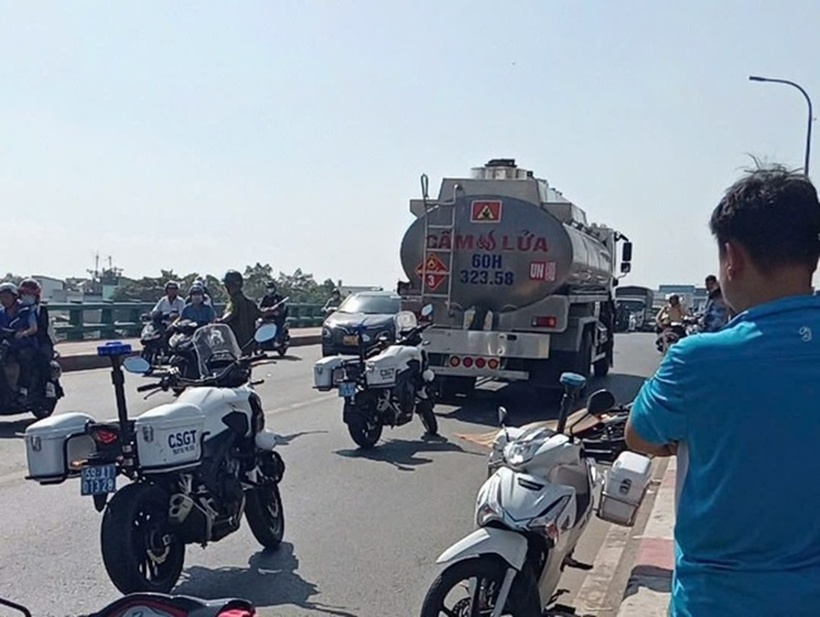 Hiện trường vụ tai nạn. Ảnh:Báo Người lao động.