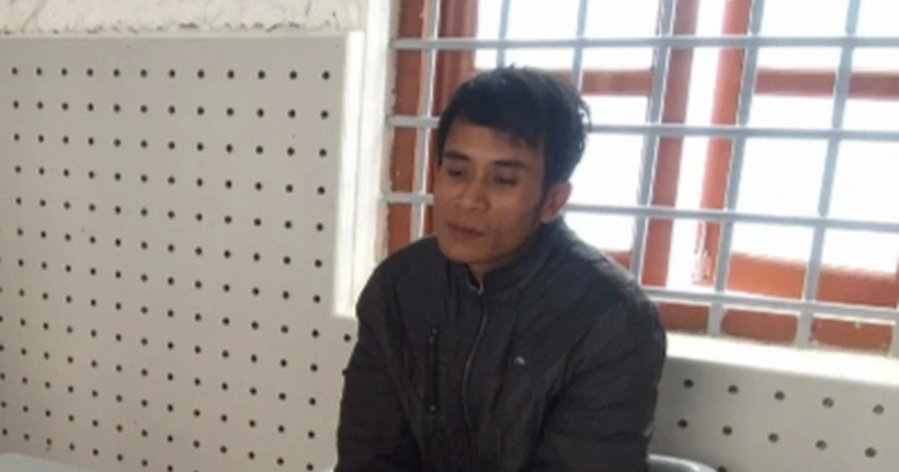 Dương Văn Thà tại cơ quan công an thời điểm bị bắt giữ (Ảnh: Công an Thái Bình cũ).
