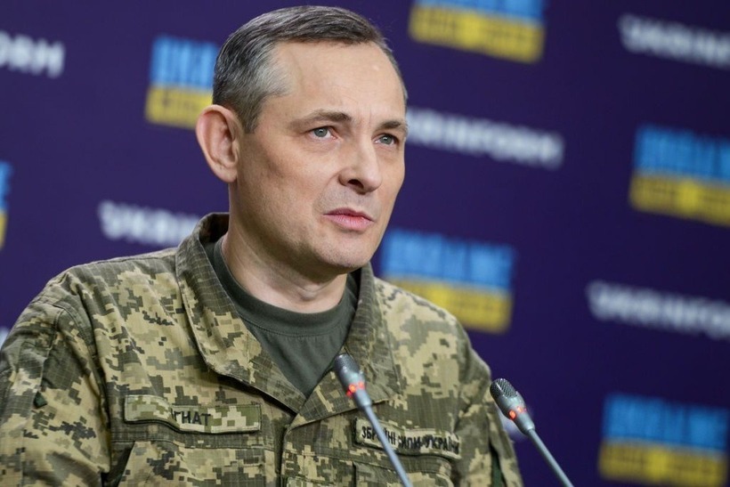 Ông Yurii Ihnat, Trưởng bộ phận truyền thông của Bộ Tư lệnh Không quân Ukraine. Ảnh: Reuters