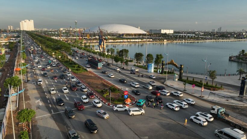 Tương lai sầm uất ở Vinhomes Global Gate đang được thiết lập nhờ hạ tầng giao thông hiện đại ở khu Đông Bắc Hà Nội