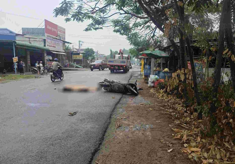 Hiện trường vụ tai nạn. Ảnh: Báo Lao động.