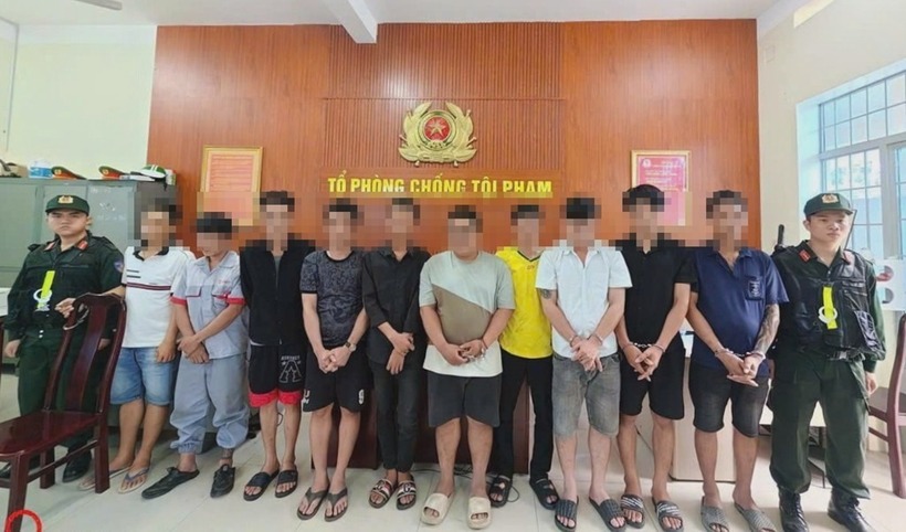 Các đối tượng bị bắt giữ. Ảnh: Công an Đồng Nai.