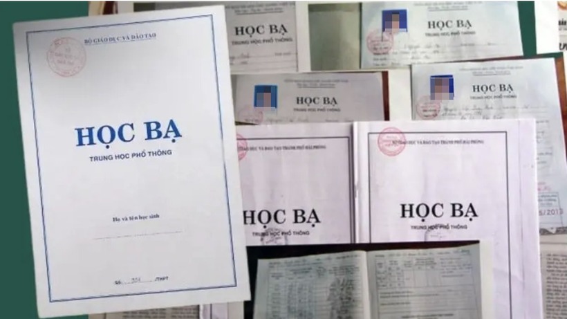 Học bạ THPT. Ảnh minh họa