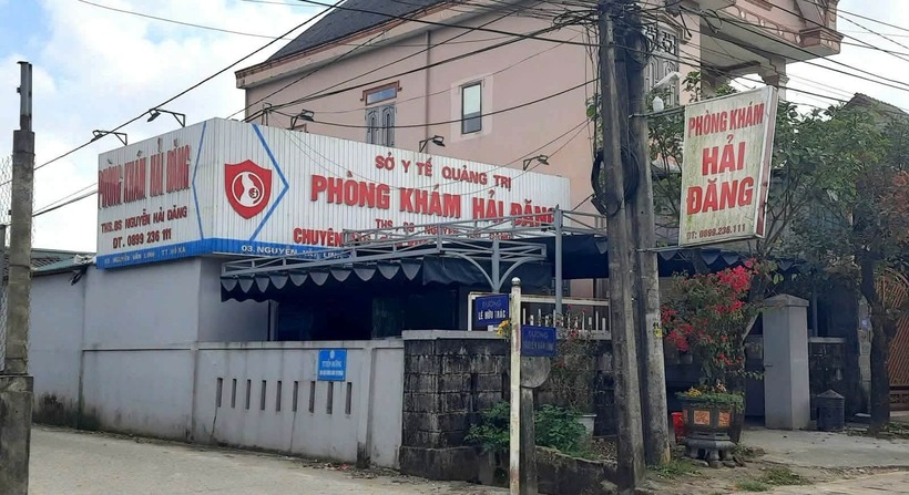 Phòng khám sản phụ khoa – nơi được cho là xảy ra vụ việc. Ảnh: VietNamnet