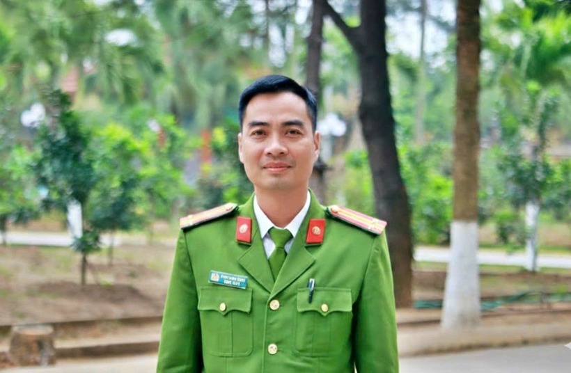 Trung tá Phạm Hồng Quân - cán bộ giáo dục Trại giam Hoàng Tiến.