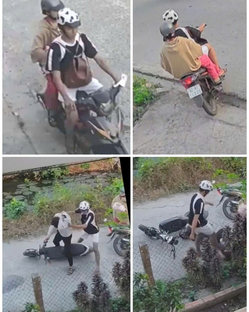 Nam học sinh lớp 9 bị hành hung sau va chạm. Ảnh: Người lao động