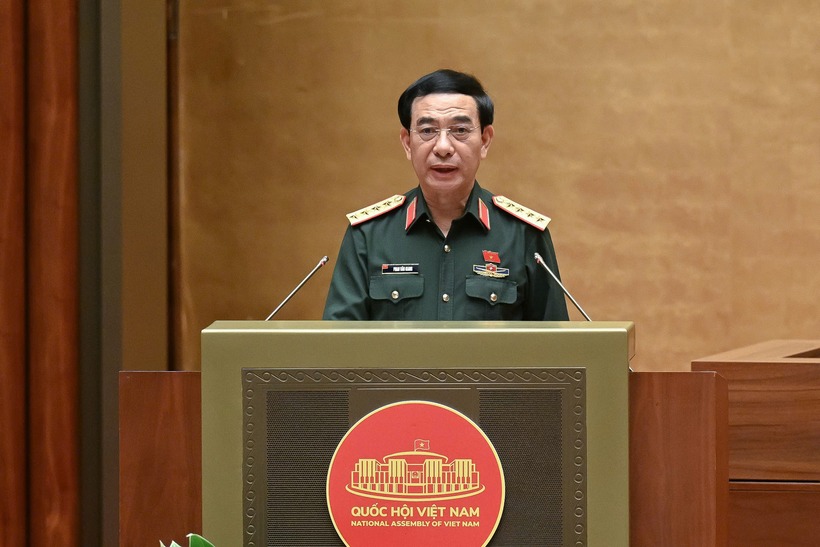 Đại tướng Phan Văn Giang - Bộ trưởng Bộ Quốc phòng (Ảnh: Media Quốc hội).