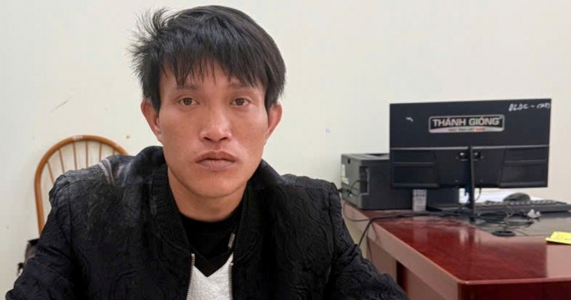 Đối tượng Vũ Văn Tân gây ra 2 vụ cháy xe ô tô và cổng chùa. (Ảnh: Công an Hải Phòng)