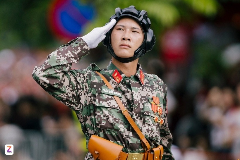 Chiến sĩ tham gia Lễ diễu binh, diễu hành kỷ niệm 80 năm Cách mạng Tháng Tám thành công và Quốc khánh 2/9/2025. Ảnh: ZNews