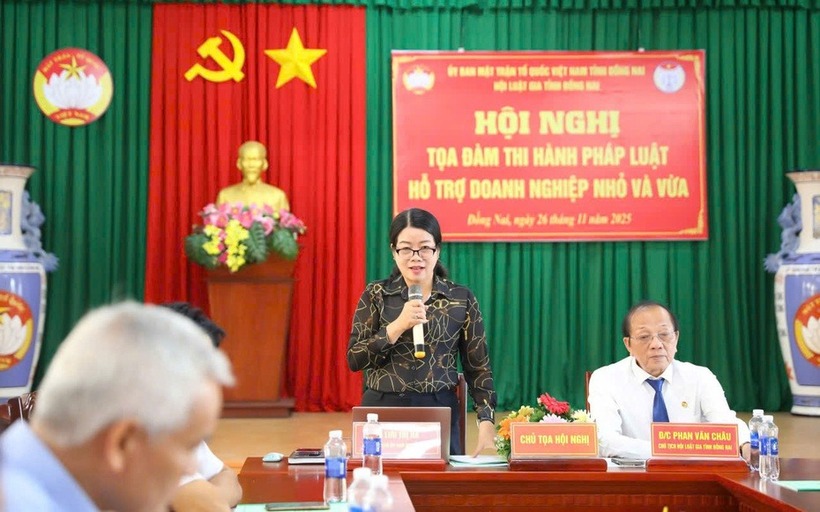 Bà Lưu Thị Hà, Phó Chủ tịch Ủy ban MTTQ Việt Nam tỉnh Đồng Nai.