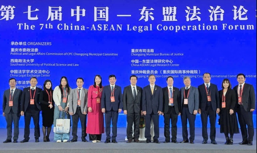 Đoàn công tác của Hội Luật gia Việt Nam tham dự Diễn đàn Hợp tác pháp luật Trung Quốc - ASEAN lần thứ 7 tại Trung Quốc, tháng 11/2025.