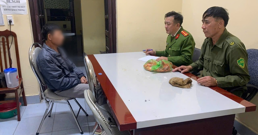 Ông P.V.N tại cơ quan công an. Ảnh: Công an Hải Phòng.