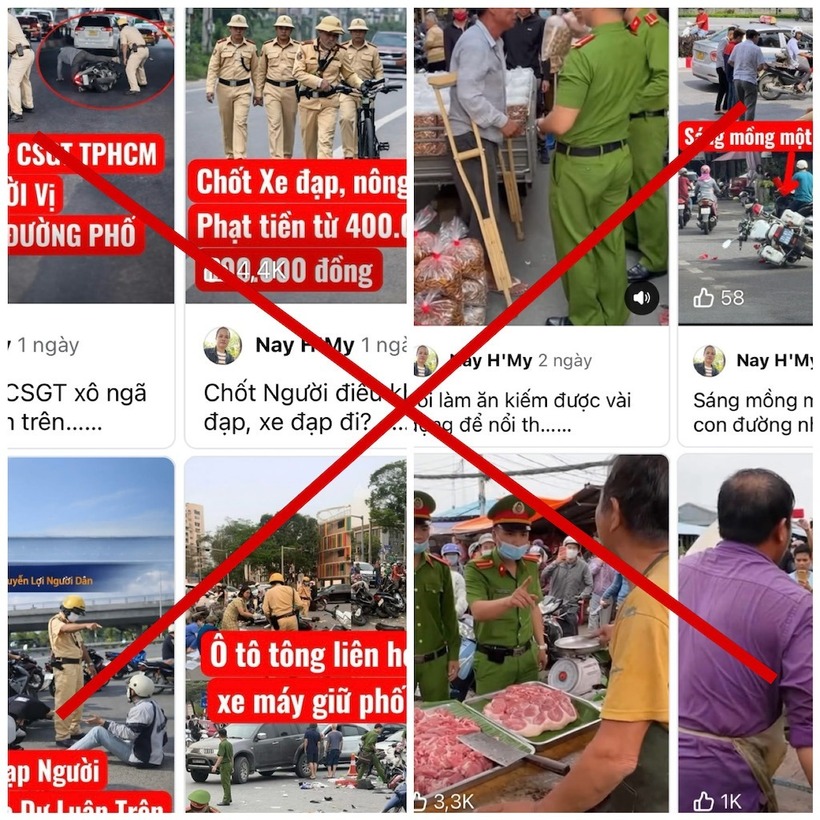 Tài khoản MXH đăng tải các thông tin trình bày theo hướng như tin tức mới, qua đó gây hoang mang, ảnh hưởng đến tình hình an ninh trật tự.