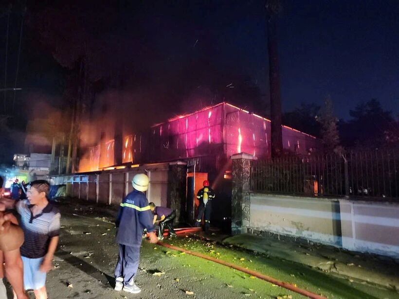 Hiện trường vụ cháy. Ảnh: Báo Lao động.