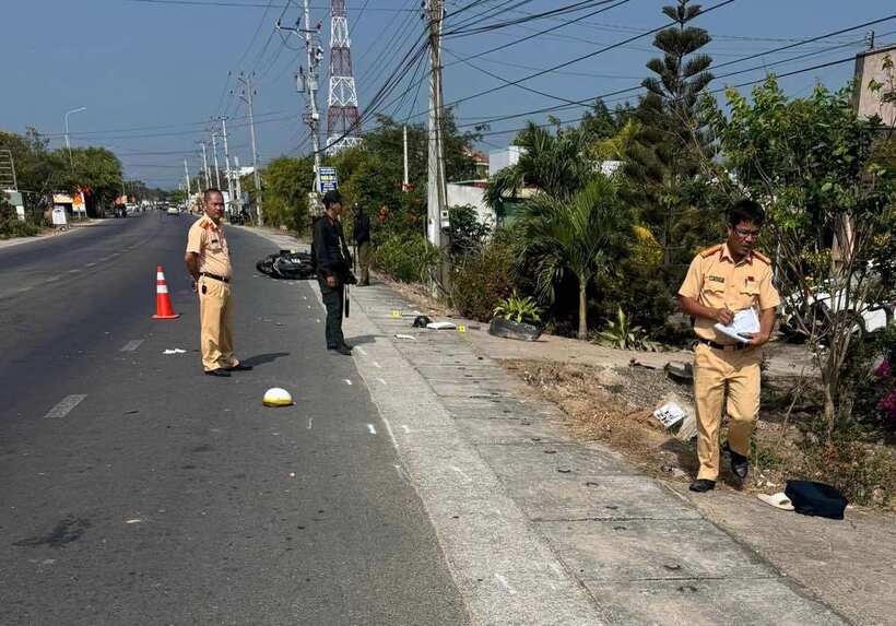 Hiện trường vụ tai nạn. Ảnh: Báo Lao động.