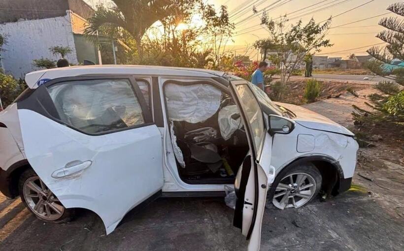 Hiện trường vụ tai nạn. Ảnh: Báo Công lý.