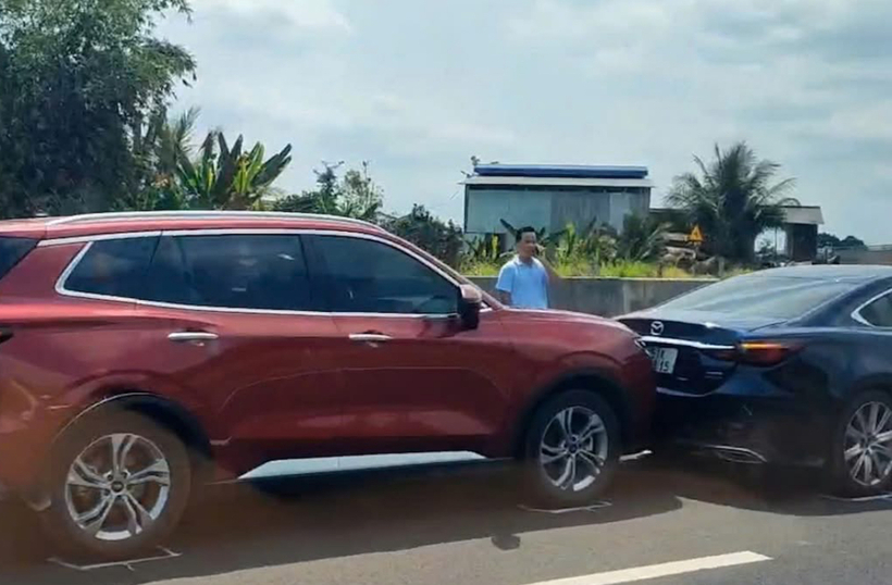 Hiện trường vụ tai nạn. Ảnh: Báo Xây dựng.