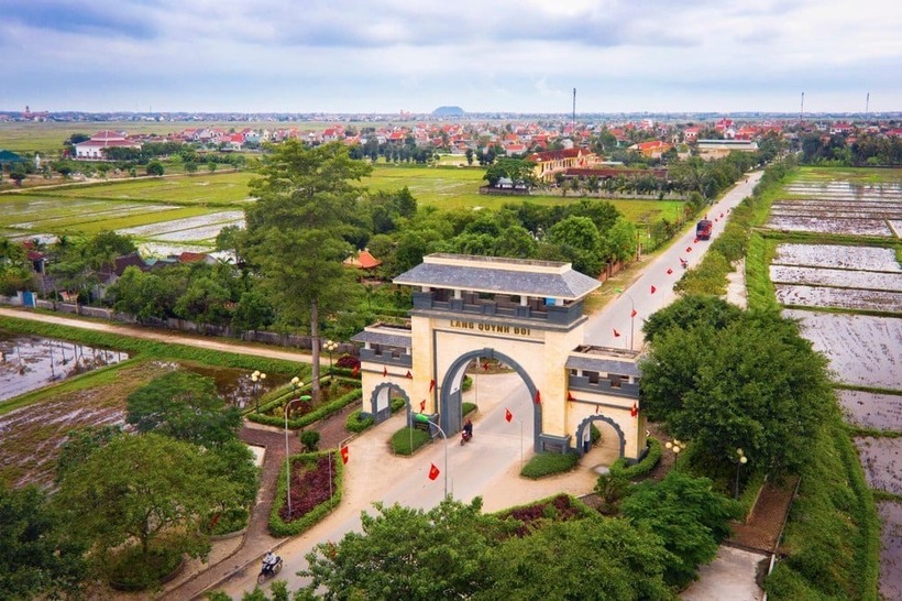 Quang cảnh làng Quỳnh. Ảnh: Dân Việt