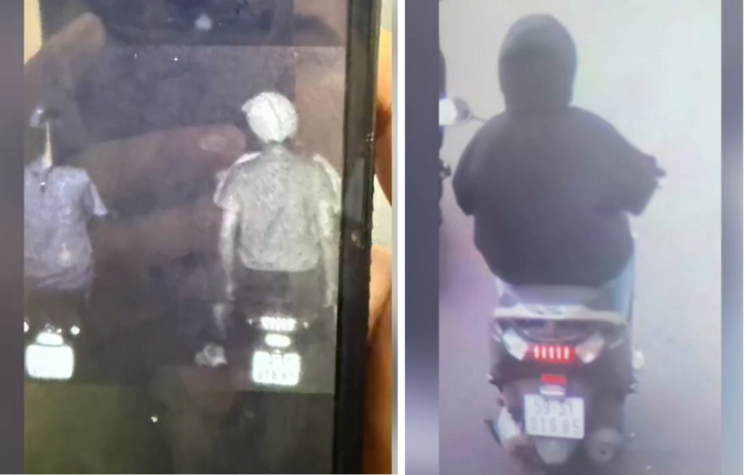 Hình ảnh các đối tượng được camera an ninh ghi lại. Ảnh: Báo Tiền phong.