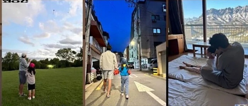 Hình ảnh chồng mới cưới cùng con gái riêng của Choi Jung Yoon.