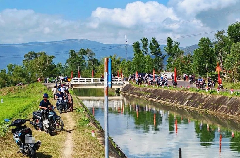 Đoạn kênh Văn Phong, nơi phát hiện hai thi thể và xe ô tô. Ảnh: Pháp luật TP.HCM