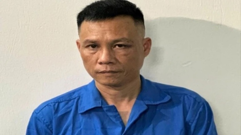 Nghi phạm Hùng tại công an. Ảnh: Pháp luật TP.HCM