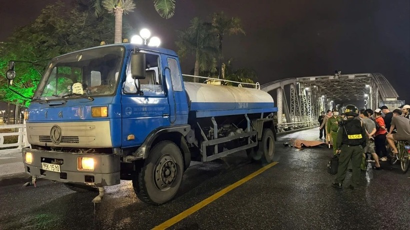 Hiện trường vụ tai nạn. Ảnh: PLO.
