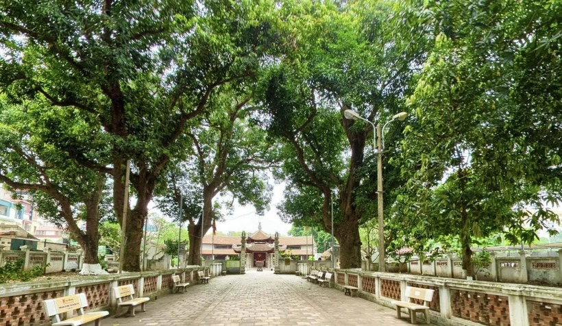 Chùa Láng, tên chữ Hán (Chiêu Thiền Tự) là một ngôi chùa cổ ở làng Láng. Ảnh: Báo Kinh tế và Đô thị.