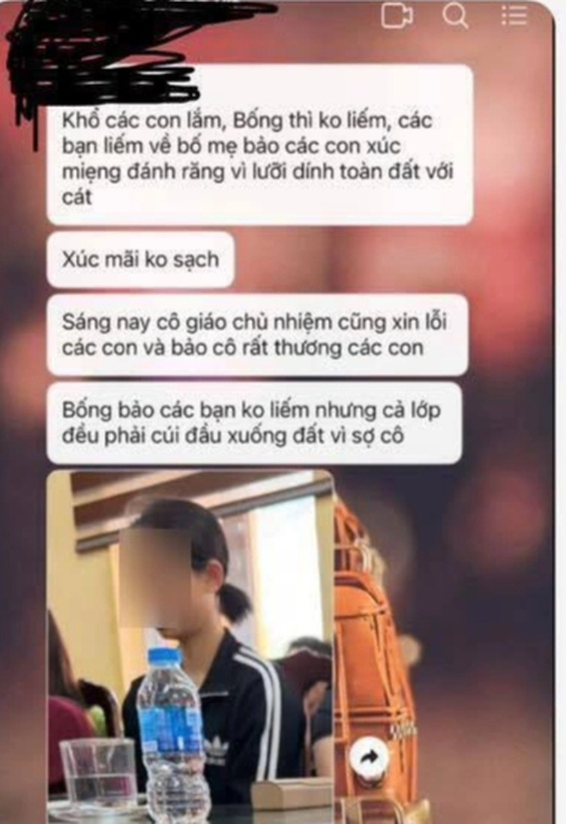 Hình ảnh lan truyền trên mạng xã hội. Ảnh: Dân Trí