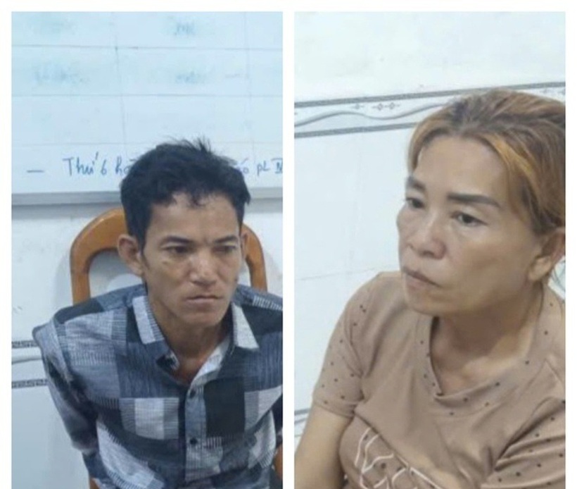 Lâm Hoàng Em cùng vợ mang số vàng trộm được ở Cà Mau để tiêu thụ. Ảnh: Người lao động