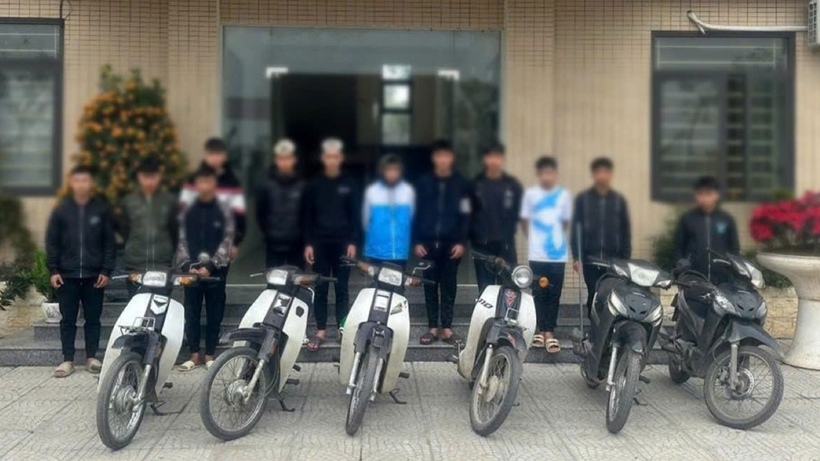 Các đối tượng tại cơ quan Công an