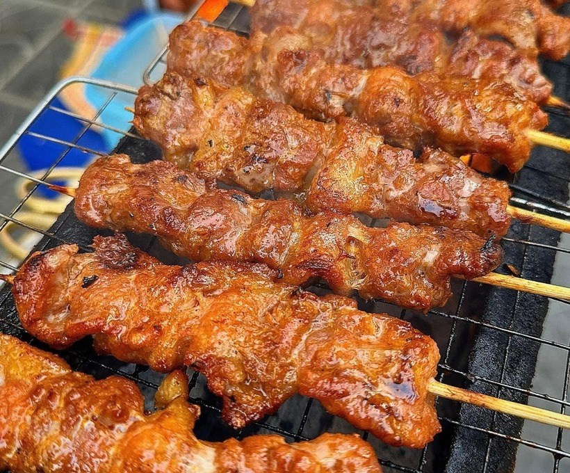 Miếng thịt được tẩm ướp vừa vặn.