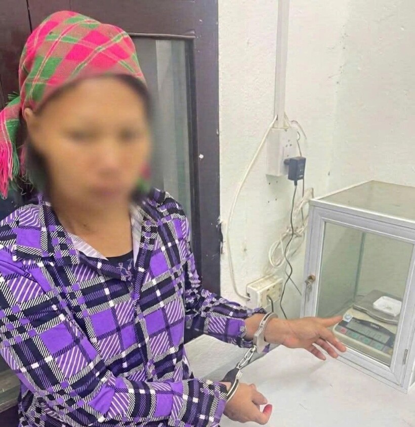 Đối tượng Phùng Nải Mình tại cơ quan Công an. Ảnh: Công an tỉnh Cao Bằng.