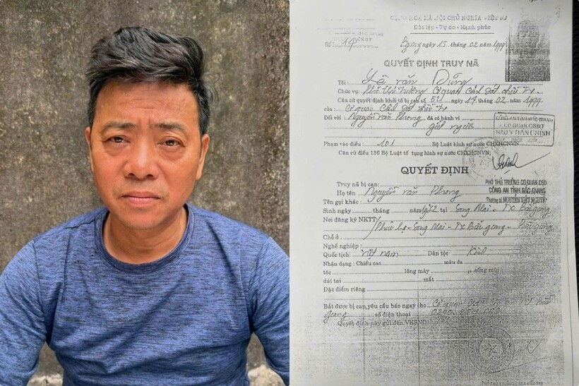 Đối tượng Nguyễn Văn Phong tại Cơ quan Công an. Ảnh: Công an tỉnh Bắc Ninh.