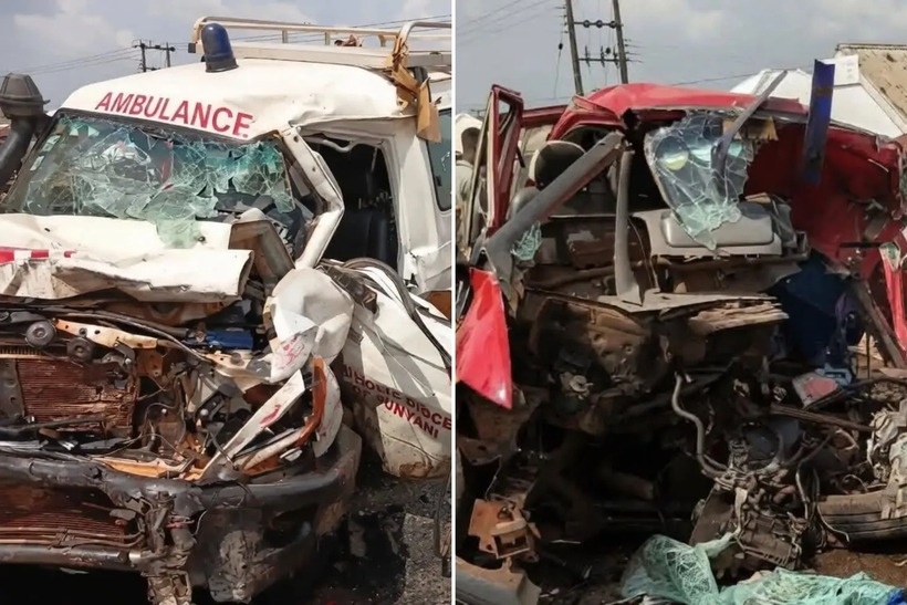 Hiện trường vụ tai nạn. Ảnh: The Sun